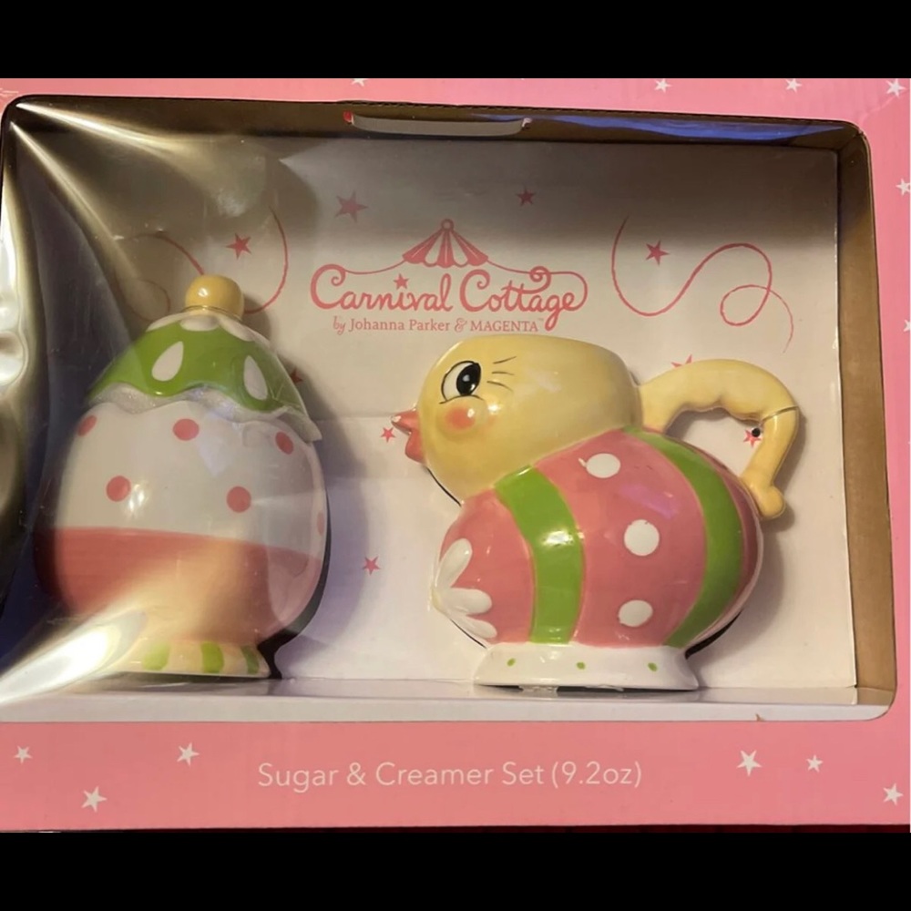 Johanna Parker Easter sugar and creamer set
